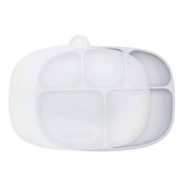 Bumkins Silicone Grip Dish with Lid - 5 Section (4 colors available)