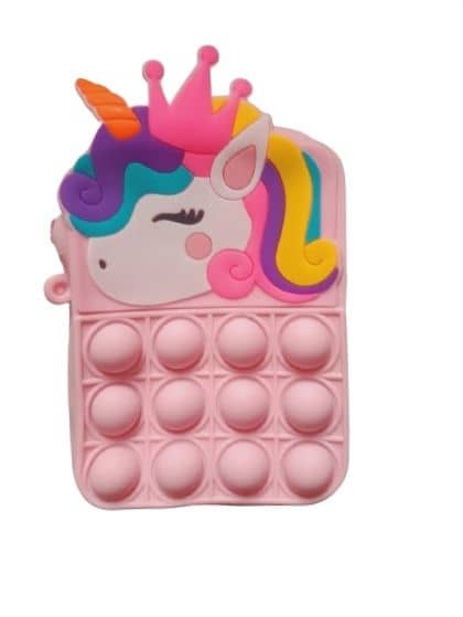 Unicorn Mini Coin Sling Purse for Girls (Light Pink)