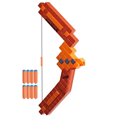 Nerf Minecraft Bow Dart Blaster 8 Darts