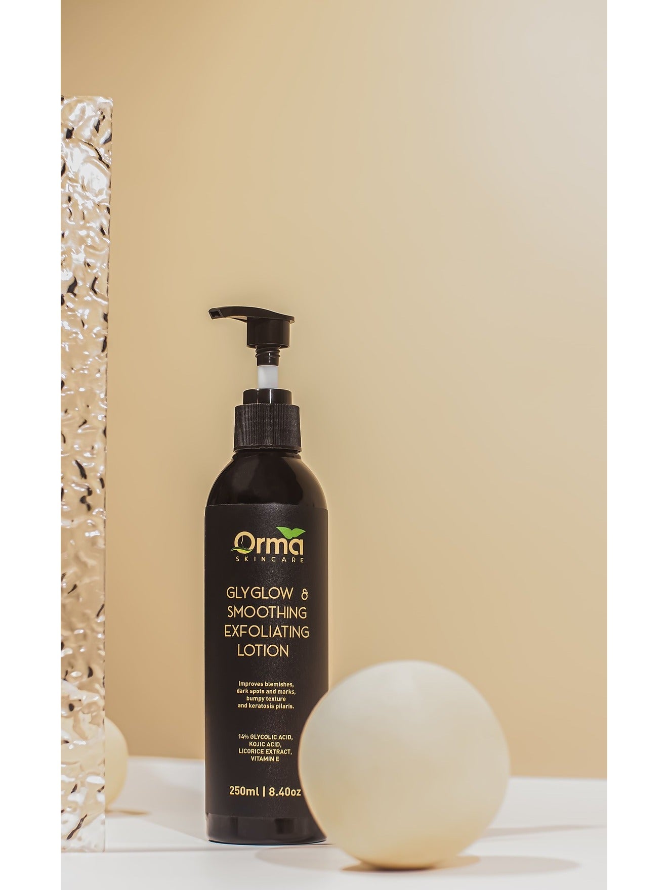 Orma Skincare Glyglow & Smoothing Exfoliating Lotion (250ml | 8.40oz)