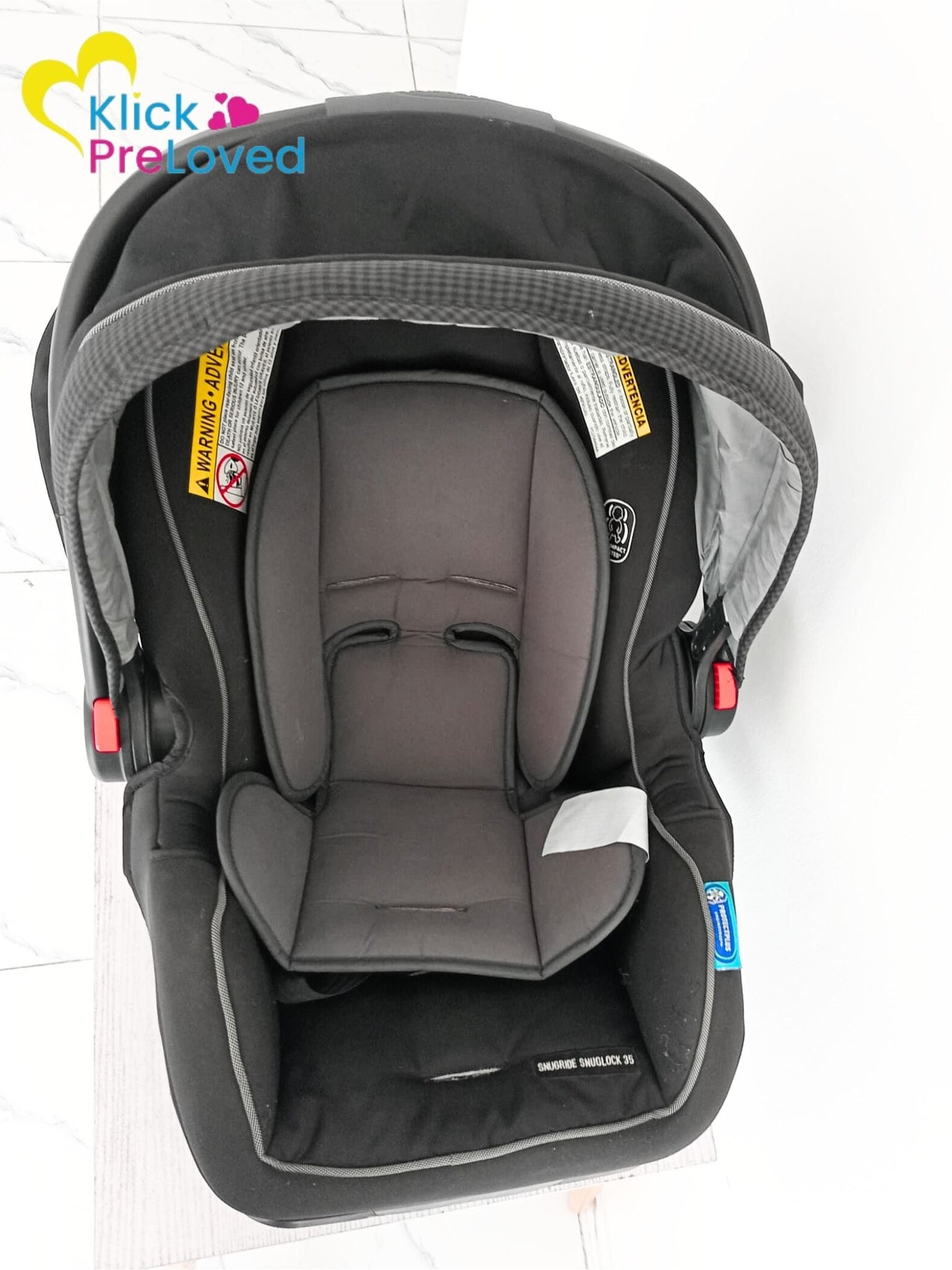 Preloved Graco SnugRide® SnugLock® 35 LX Car Seat - Black/Grey (Gently Used)