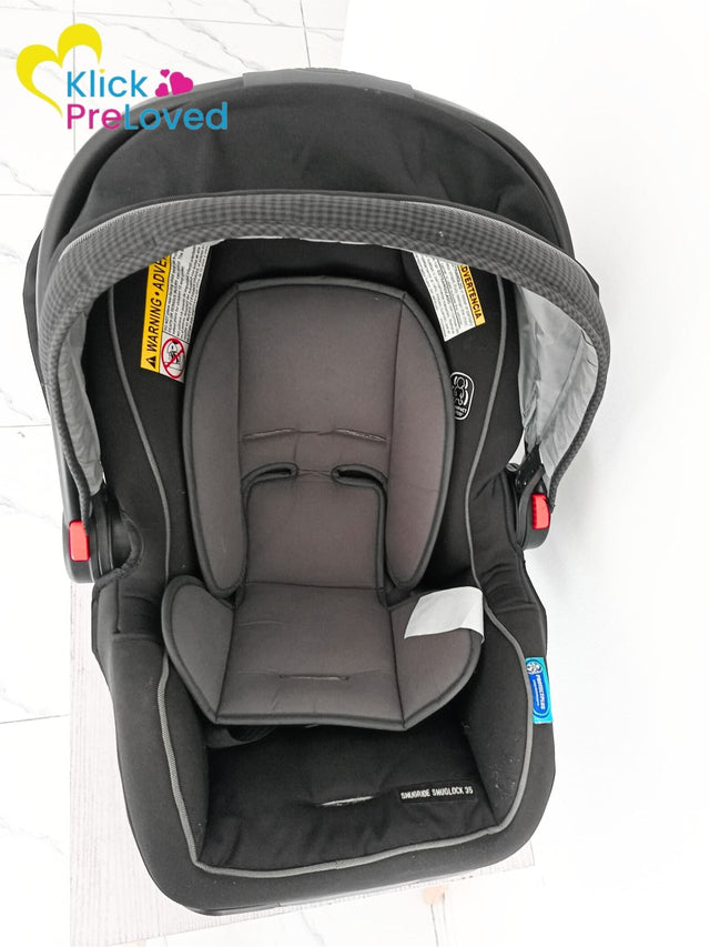 Preloved Graco SnugRide® SnugLock® 35 LX Car Seat - Black/Grey (Gently Used)