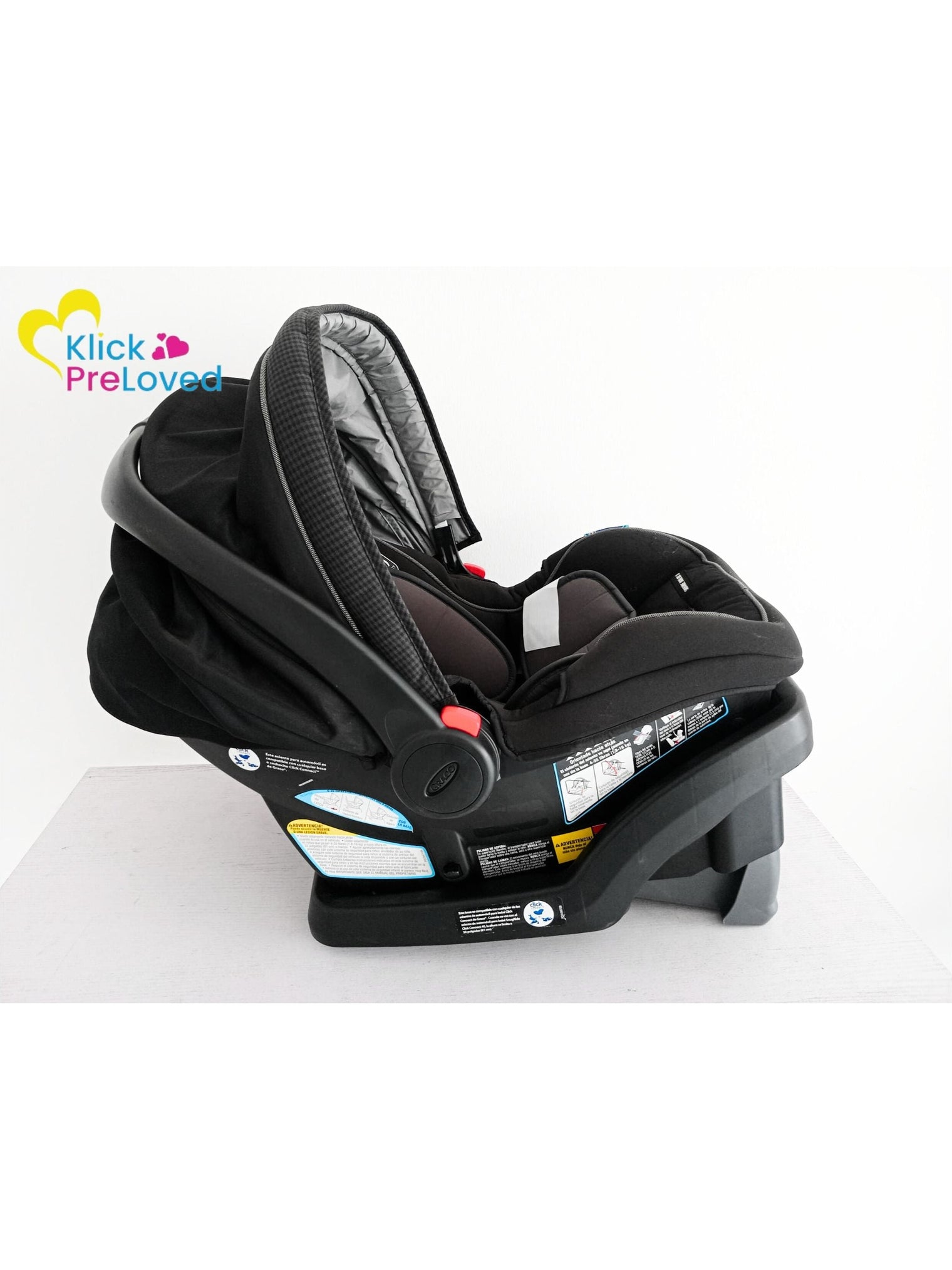 Preloved Graco SnugRide® SnugLock® 35 LX Car Seat - Black/Grey (Gently Used)