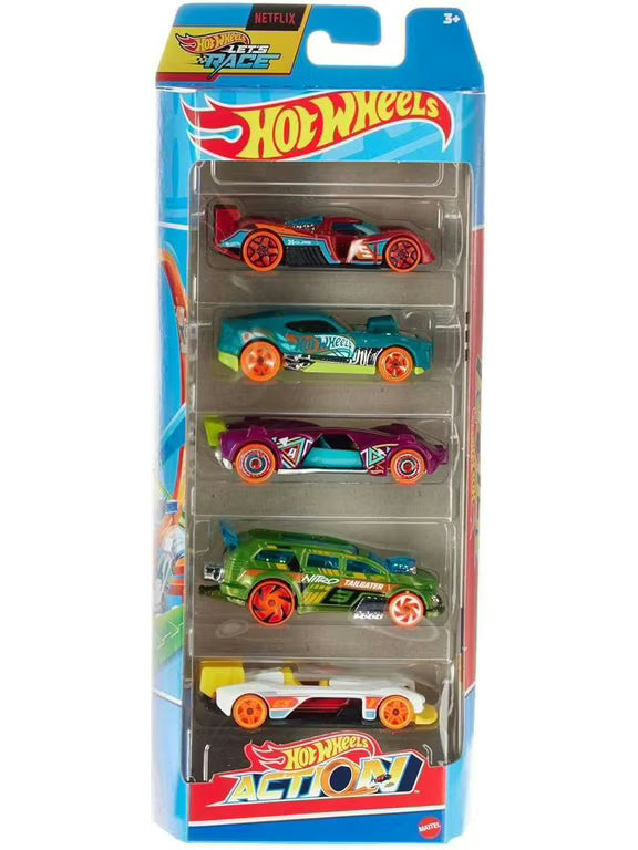 Hot Wheels Car 2024 Action Pack of 5