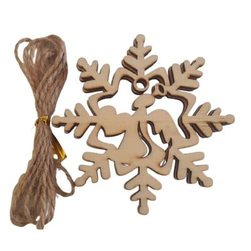 Wooden Christmas Angel Ornament