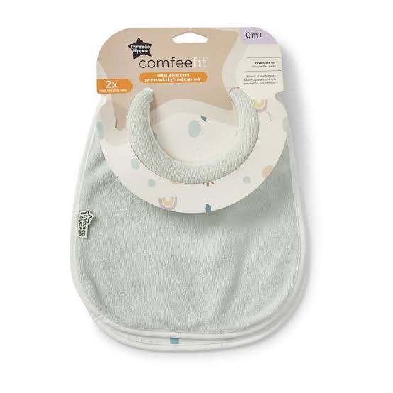 Tommee Tippee Comfeefit Bib x2 (Available in 3 Colors)