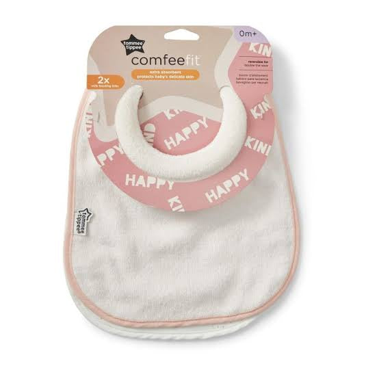 Tommee Tippee Comfeefit Bib x2 (Available in 3 Colors)