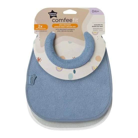 Tommee Tippee Comfeefit Bib x2 (Available in 3 Colors)