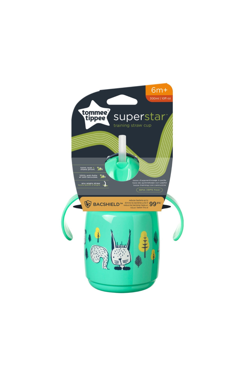 Tommee Tippee Trainer Straw Cup 300ml 6m+ - Green