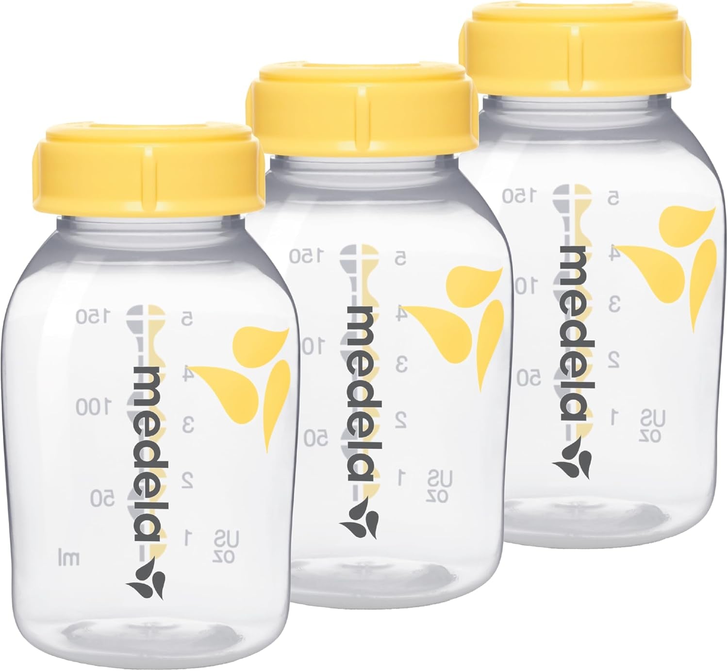 Medela Breast Milk Storage Bottles BPA Free, Pack of 3 - 150ml