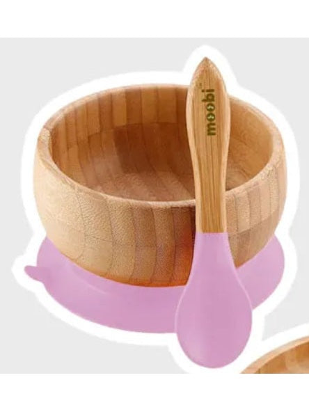 Moobi Bamboo Suction Bowl (Spoon not Included)