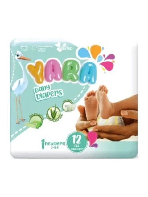 Yara Diaper Size 1 New Born Small 2-5kg (12 pack)