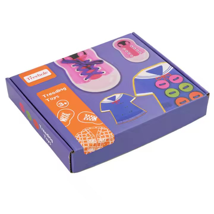 Treehole Threading Toy - Purple