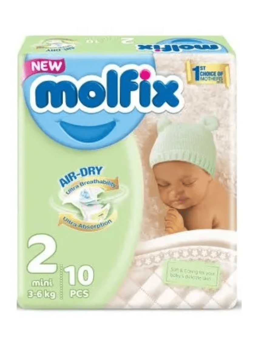 Molfix Air Dry Mini Diapers Size 2 3-6kg (96 pack)