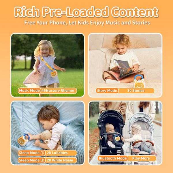 Alilo Pocket Bunny – Portable Kids Music Player & Storytelling Toy