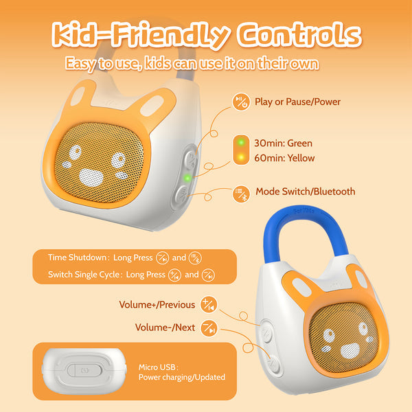 Alilo Pocket Bunny – Portable Kids Music Player & Storytelling Toy