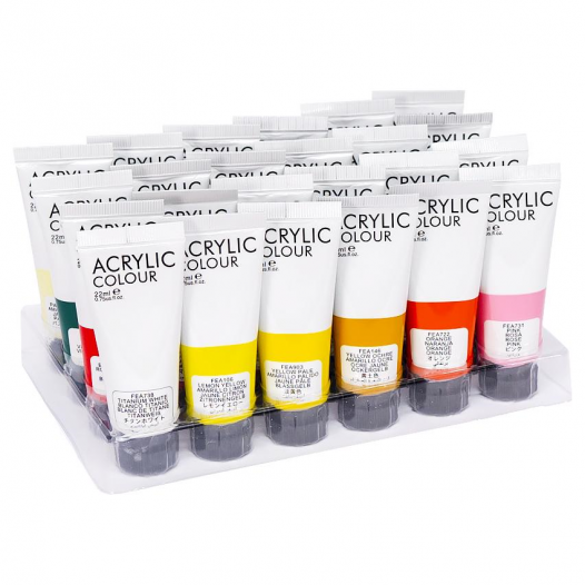 75ml Acrylic Paint in single tube (10 colors available)