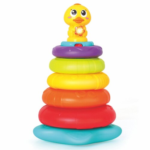 Hola Little Rainbow Duck Stacking Toy with Music/Light