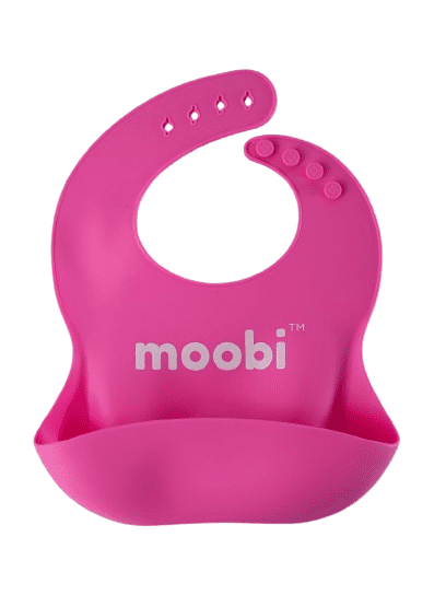 Moobi Silicone Feeding Bib (4 colors available)