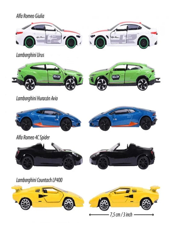 Majorette Dream Cars Italy, 5 Pieces Gift Pack