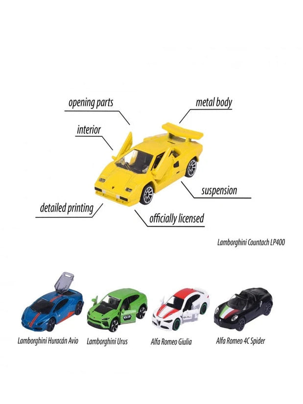 Majorette Dream Cars Italy, 5 Pieces Gift Pack