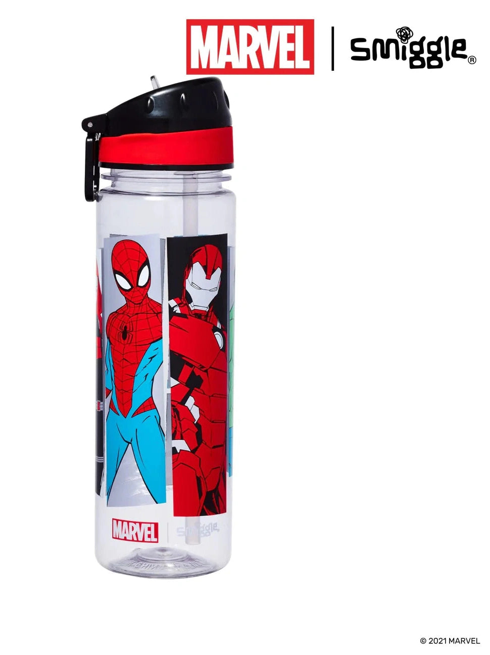 Smiggle Marvel Drink Up Plastic Bottle 650ML