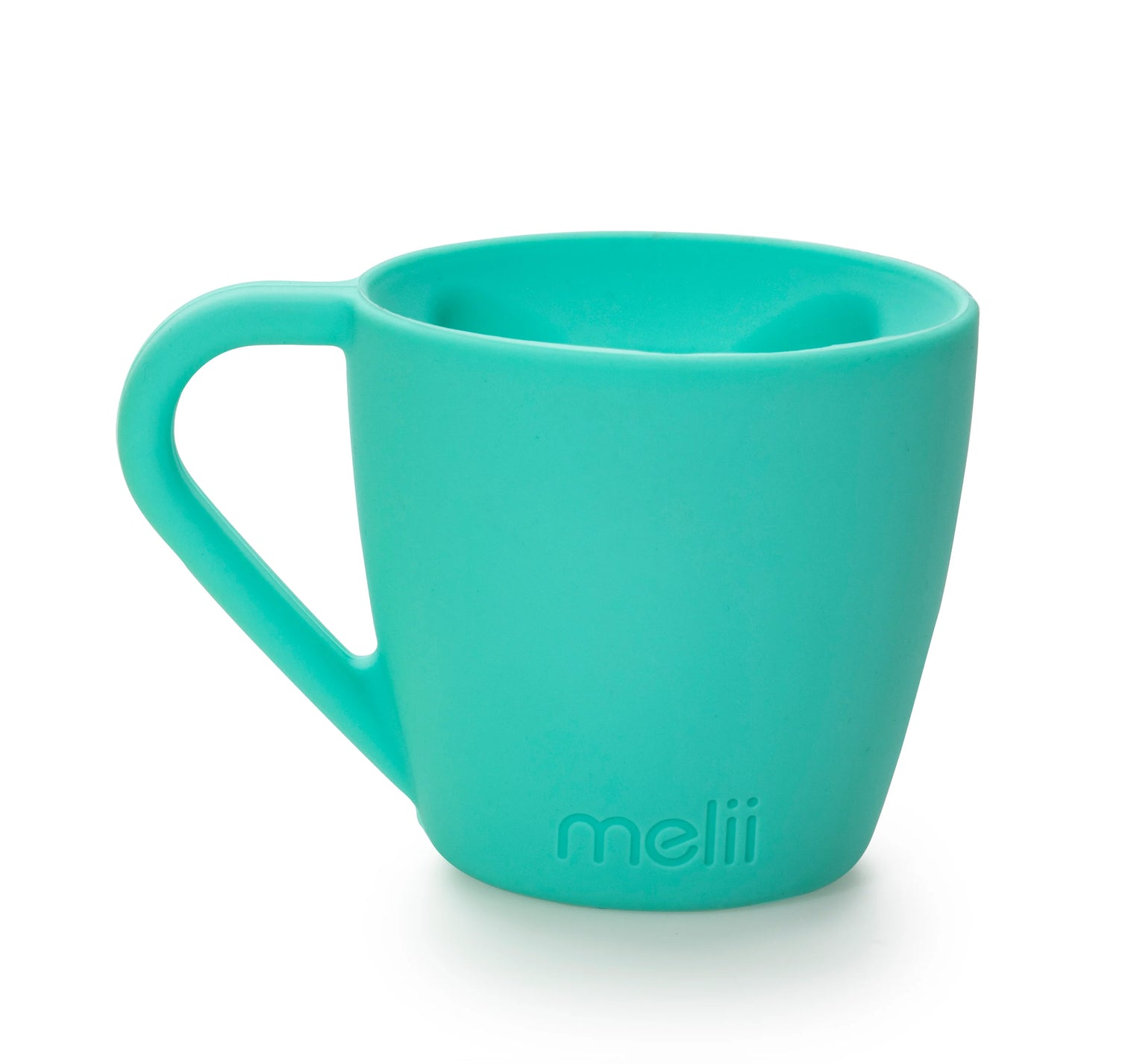 Melii Silicone Bear Mug- 2 Pack (Blue and Lime)