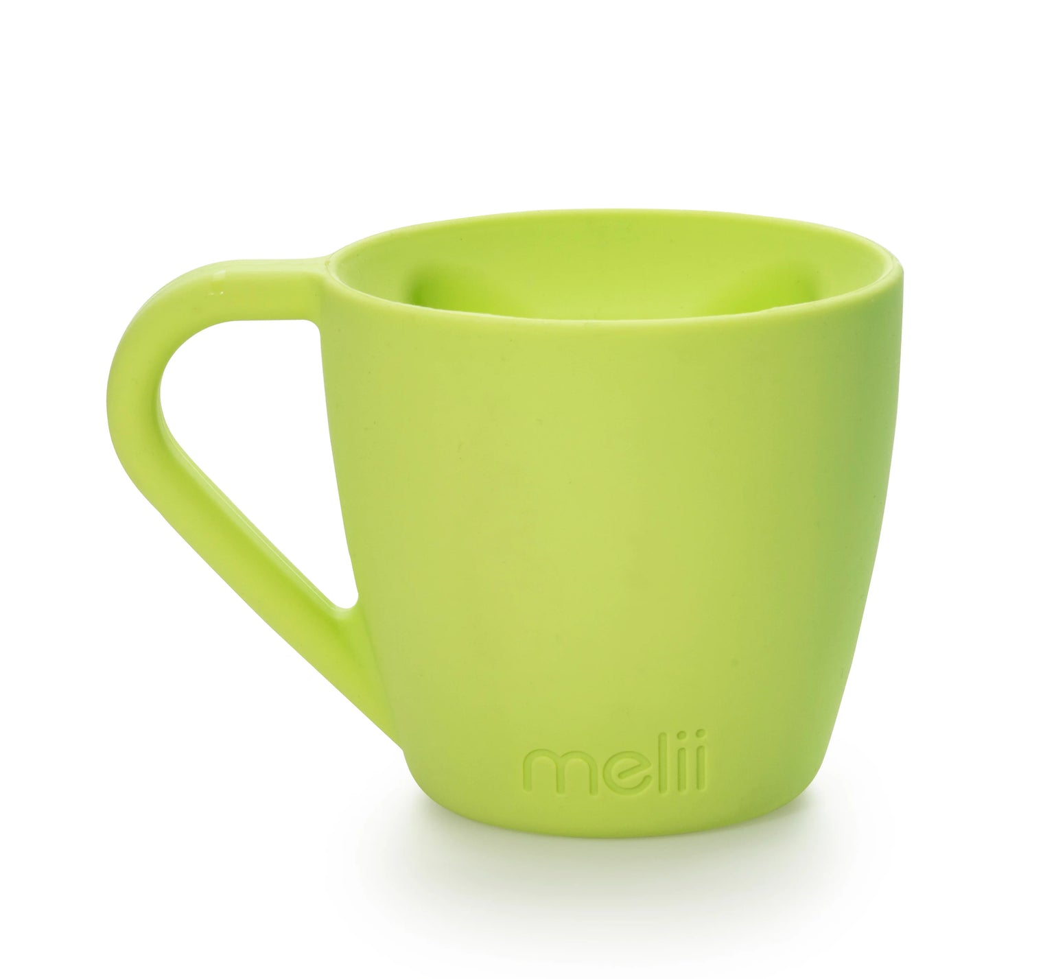 Melii Silicone Bear Mug- 2 Pack (Blue and Lime)