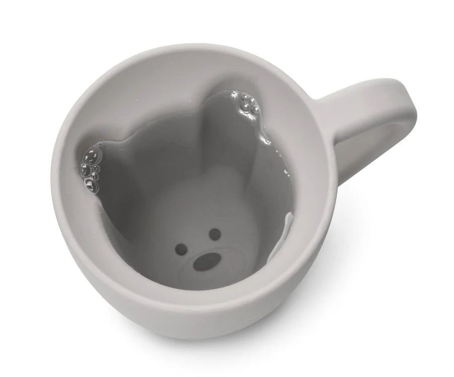 Melii Silicone Bear Mug - 2 Pack (Pink and Grey)