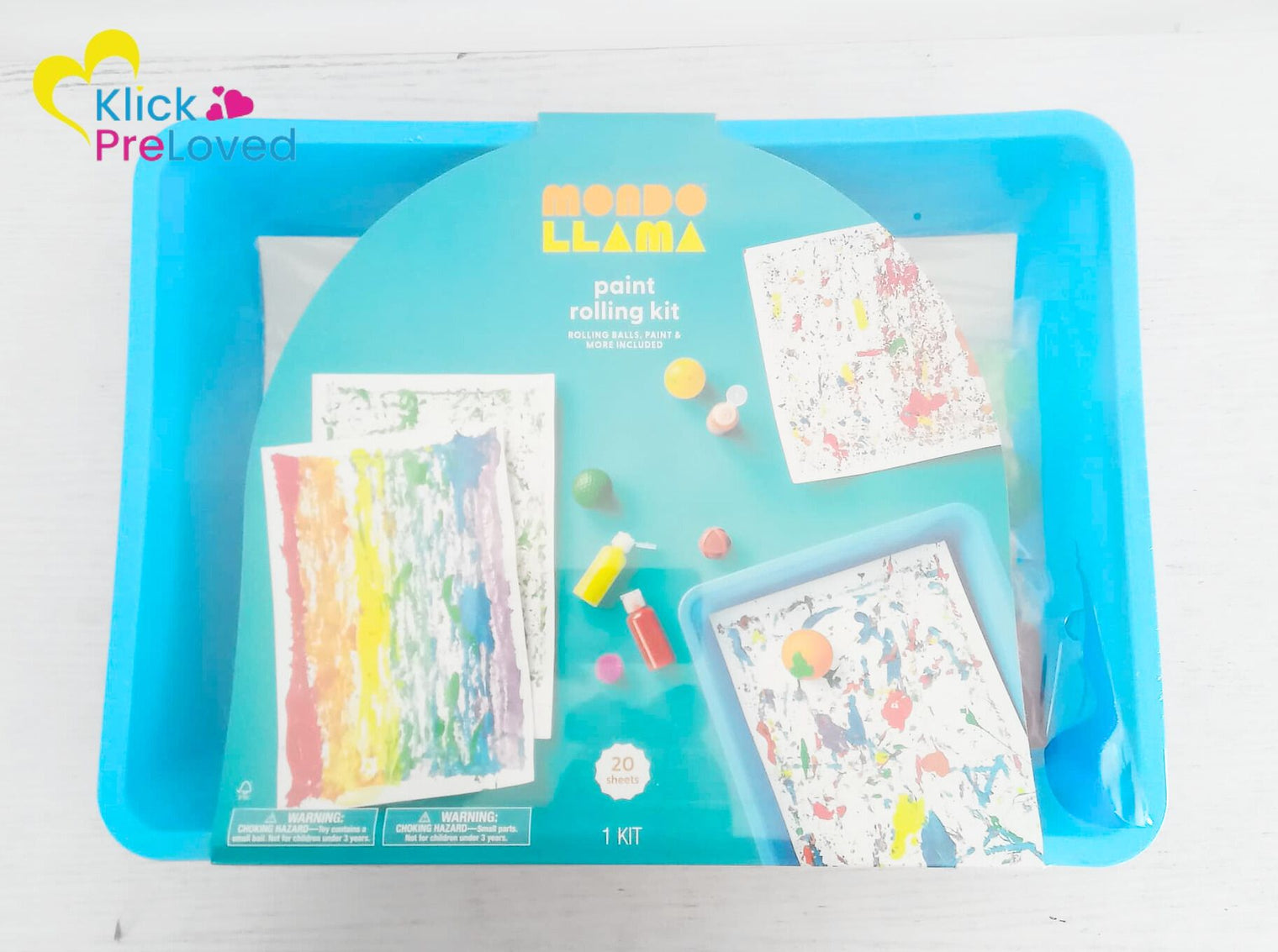 PreLoved Mondo Llama Paint Rolling DIY Art Kit (Brand New)