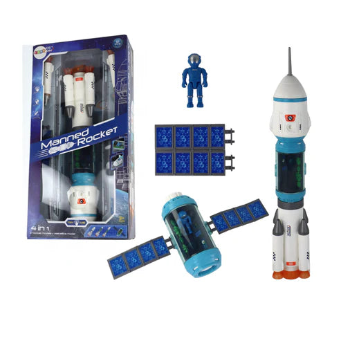 4 in 1 Manned Rocket with Sound and Lights