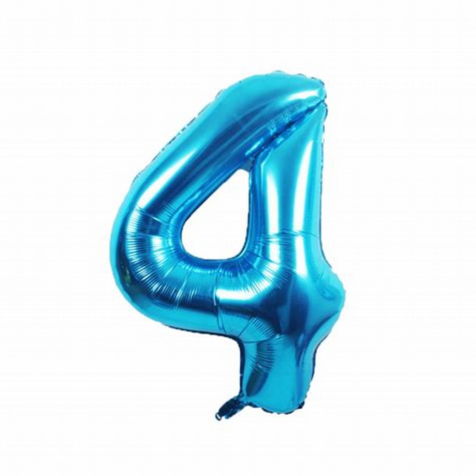 32 Inch Blue Number Foil Balloons