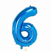 32 Inch Blue Number Foil Balloons