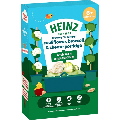 Heinz Caulifower, Broccoli and Cheese Porridge, 125g