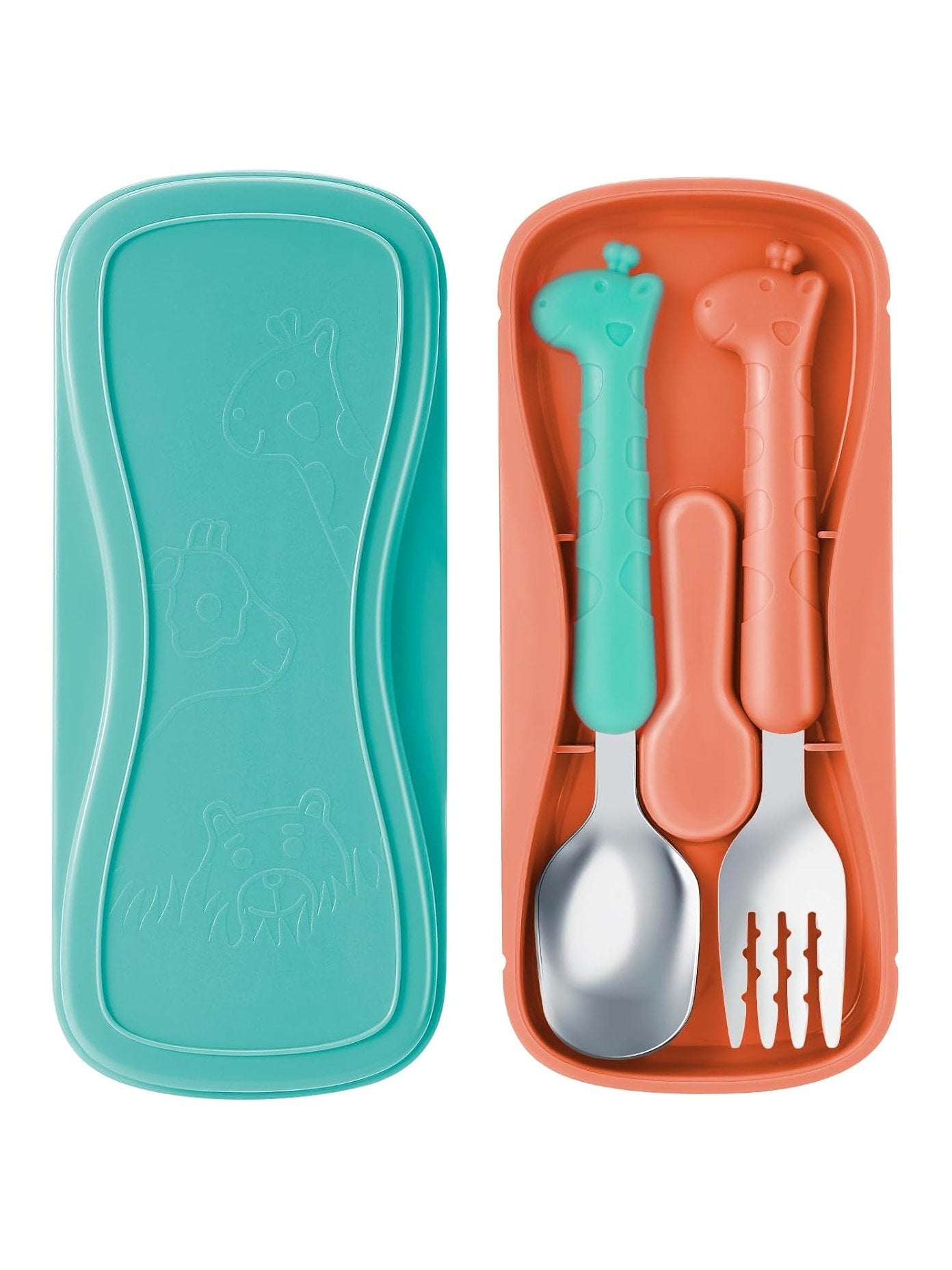 Stainless Steel Kids Cultery with Case (3 colors available)