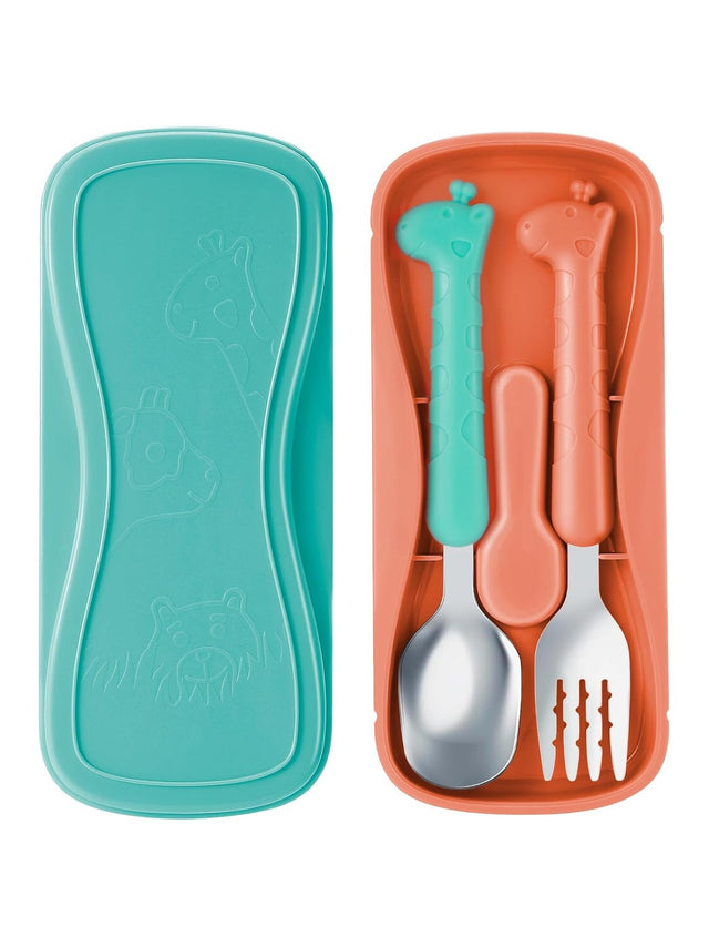 Stainless Steel Kids Cultery with Case (3 colors available)