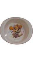 Paw Patrol Tableware Melamine Bowl - White and Pink