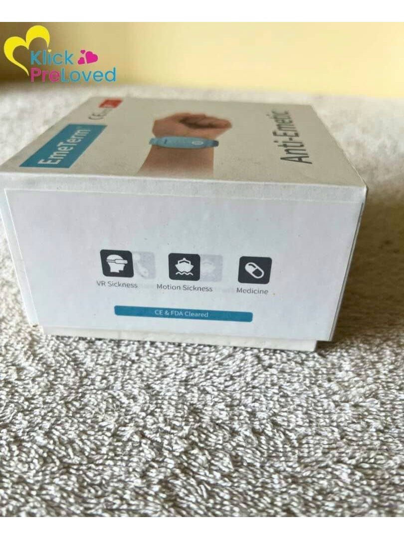 PreLoved EmeTerm Anti-Nausea Re-chargeable Wrist Band (Gently Used)