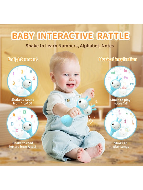 Alilo Yoyo - Talking Bunny Baby Rattle & Learning Toy