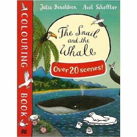 The Snail and the Whale Colouring Book - Julia Donaldson and Axel Scheffier (Paperback)