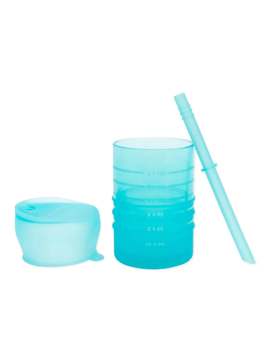 Bumkins Silicone Toddler Straw Cups with Lid (2 colors available)