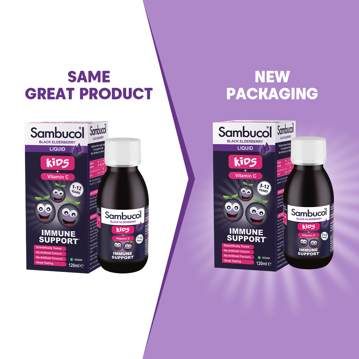 Sambucol Black Elderberry for Kids 120ml liquid (3-12 years)