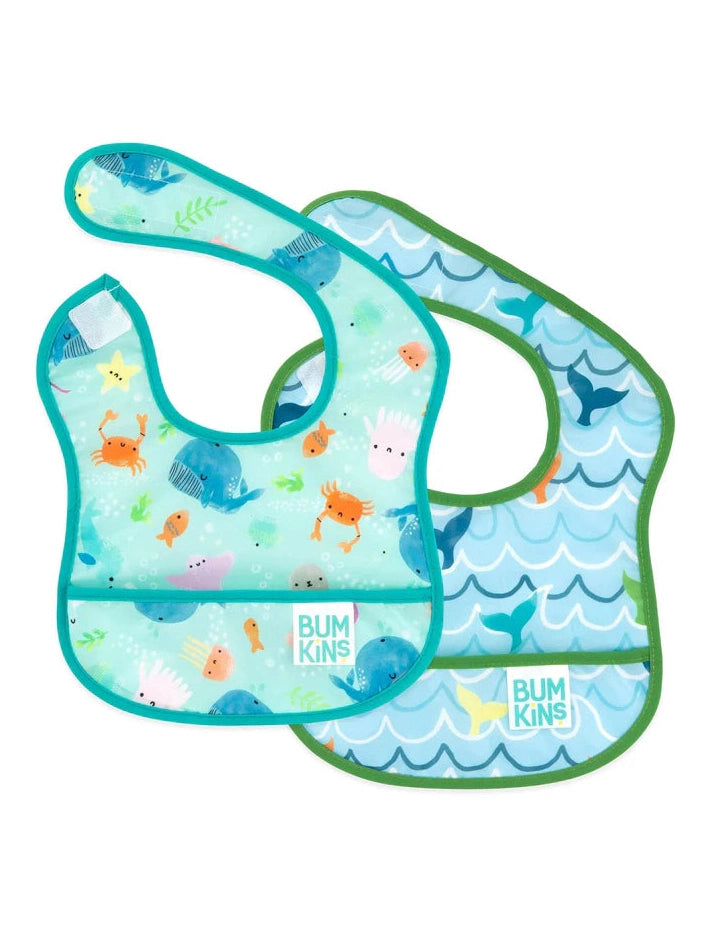 Bumkins Starter Bibs 2 Pack (Available in 7 different designs)