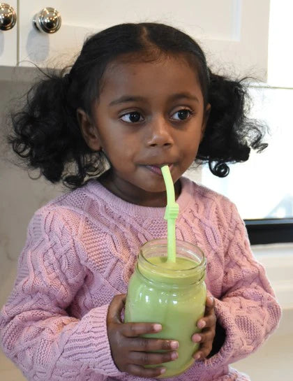 Melii Silicone Animal Straws with Cleaning Brush- Set of 6 pcs