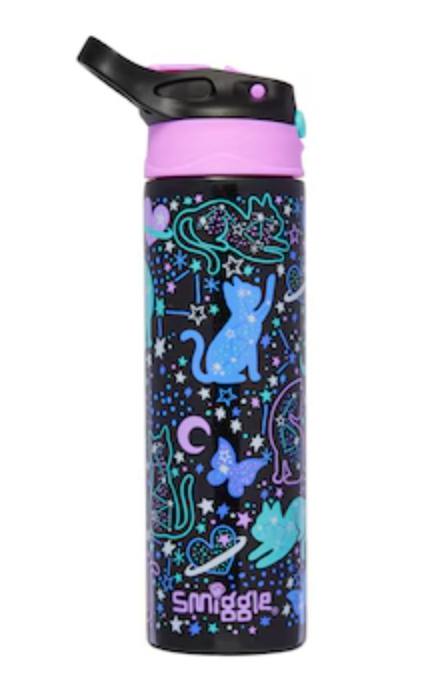 Smiggle Reach for the Star Drink Up Plastic Bottle 650ML