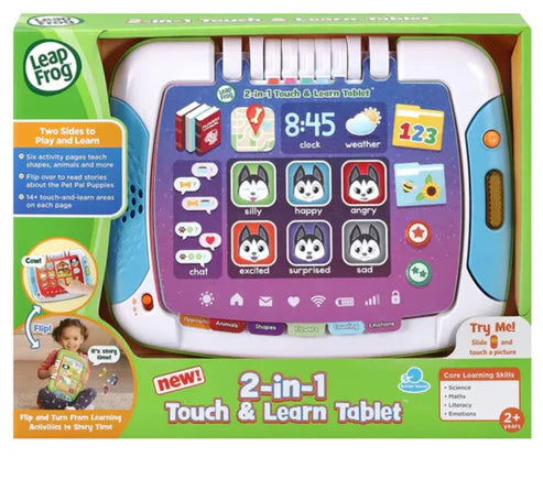 LeapFrog 2 in 1 Touch and Learn Tablet