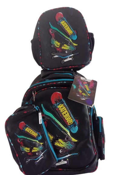Skateboard Backpack,Lunch Bag & Pencil Bag