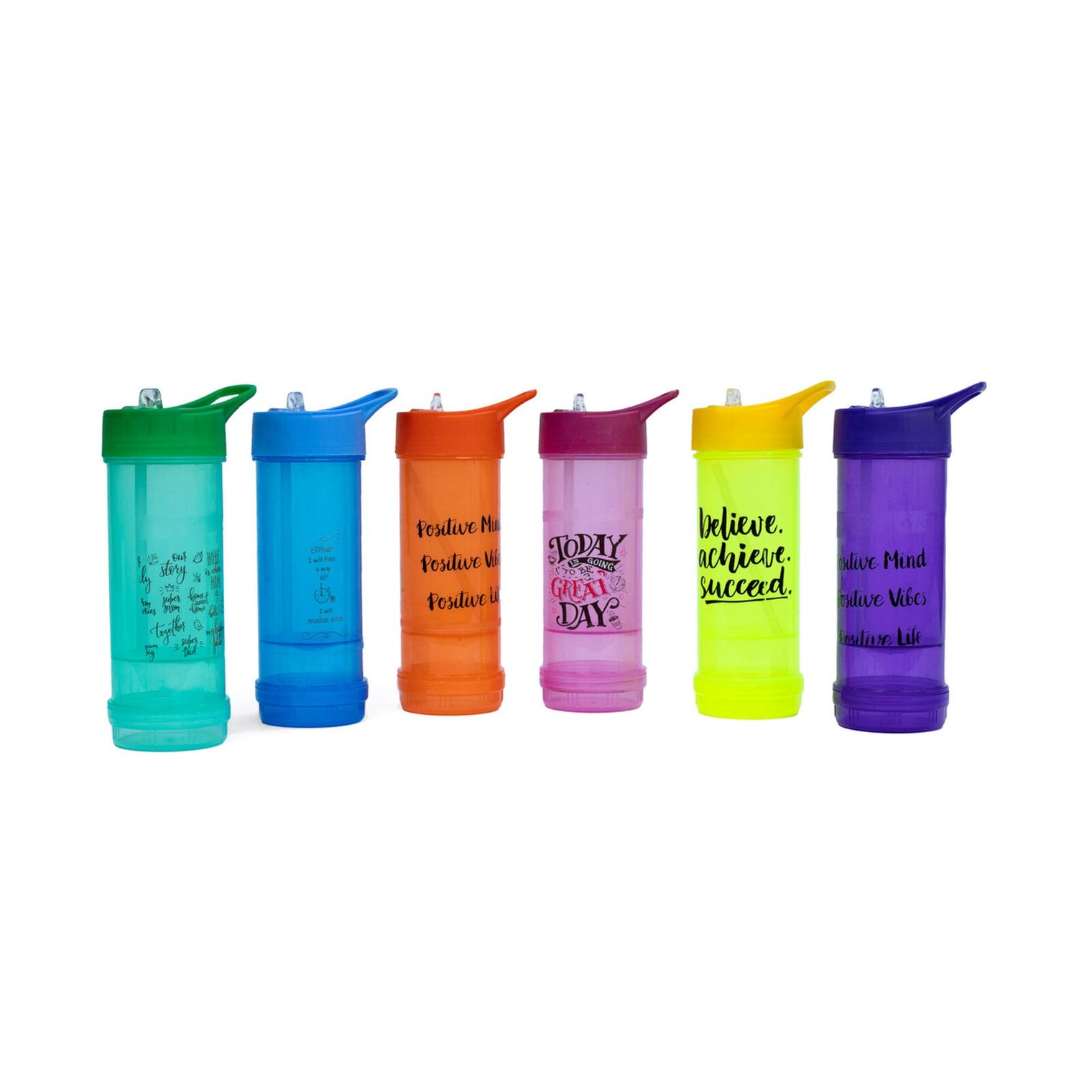 Sacvin Snack Water Bottle Senior With Sipper Cap (6 colors available)