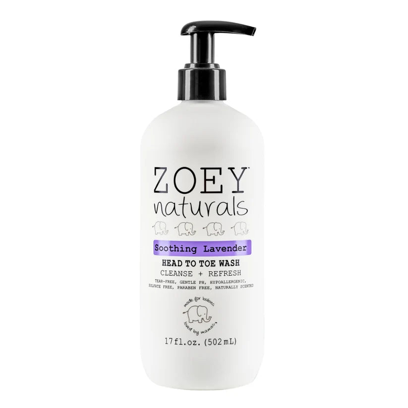 Zoey Naturals Soothing Lavender Head to Toe Wash - 502ml