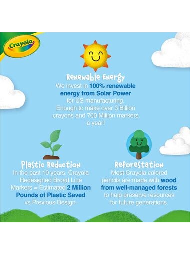 Crayola Washable Tripod Grip Markers - 8 Count